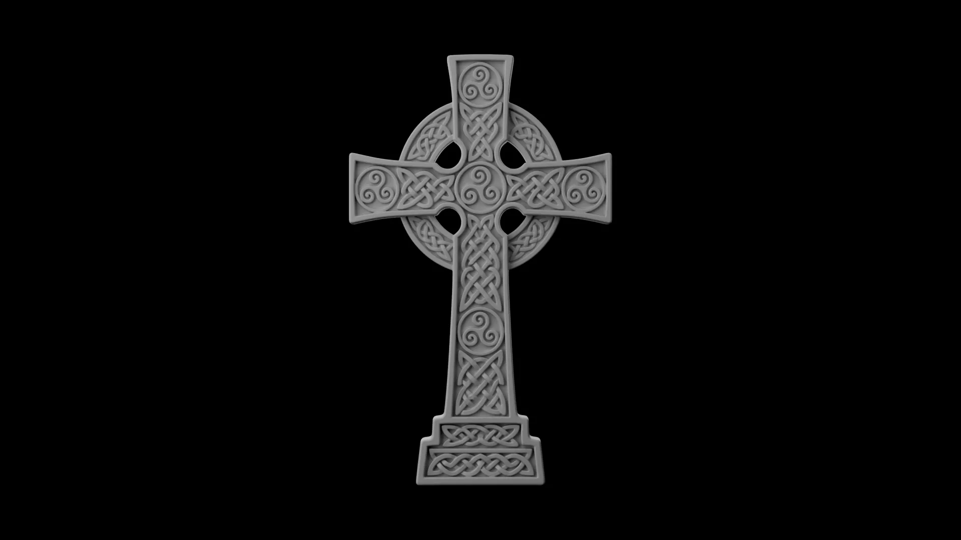 Celtic High Cross Sculpture 3D print model