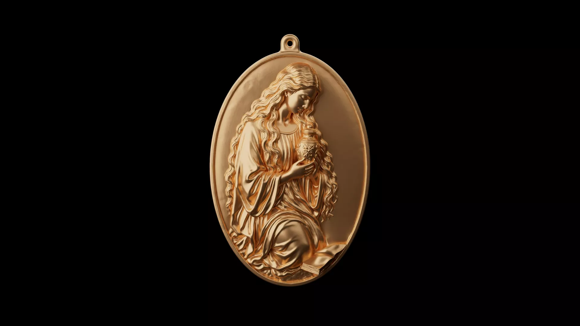 Saint Mary Magdalene Pendant 3D print model