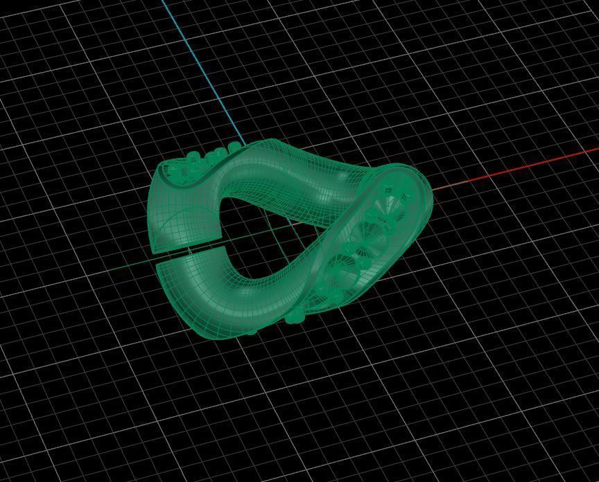 Miami cuban link chain bracelet 0069 3D print model_14