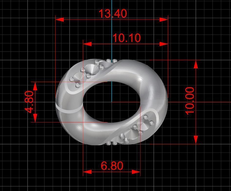 Miami cuban link chain bracelet 0069 3D print model_9