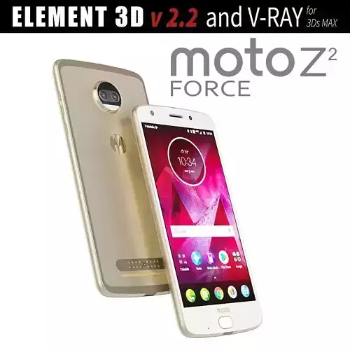 Moto Z2 Force GOLD model 3D model