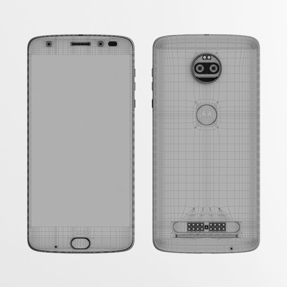 Moto Z2 Force GOLD model 3D model_19