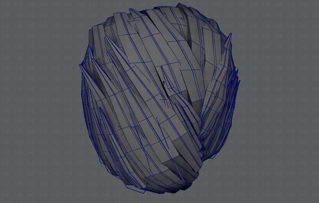 3D Hair style for Man V01 3D model_37