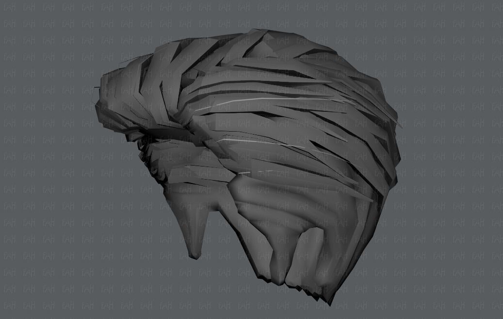 3D Hair style for Man V01 3D model_44