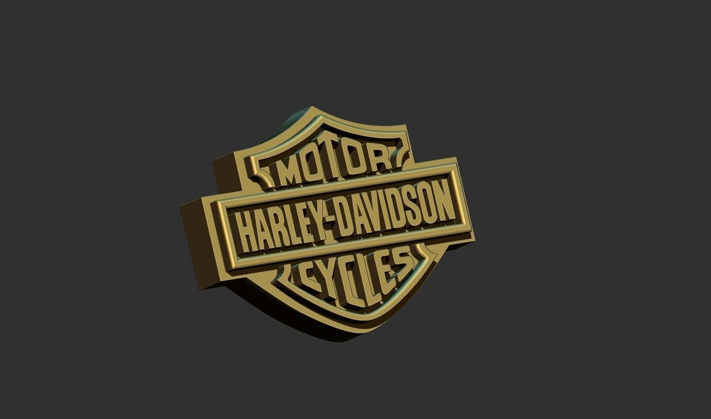 logo harley davidson 3D print model_1