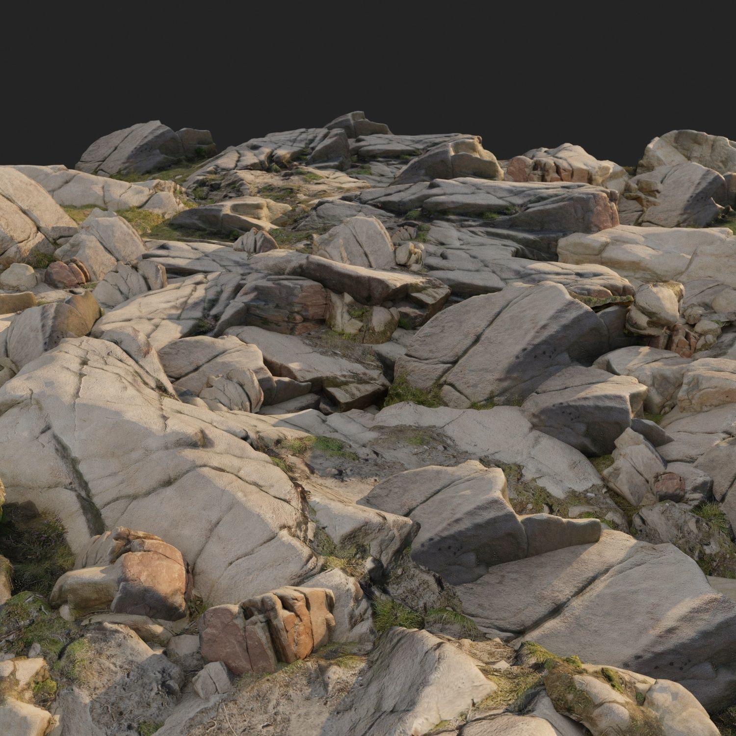 3d scanned nature stone 011 3D model_3