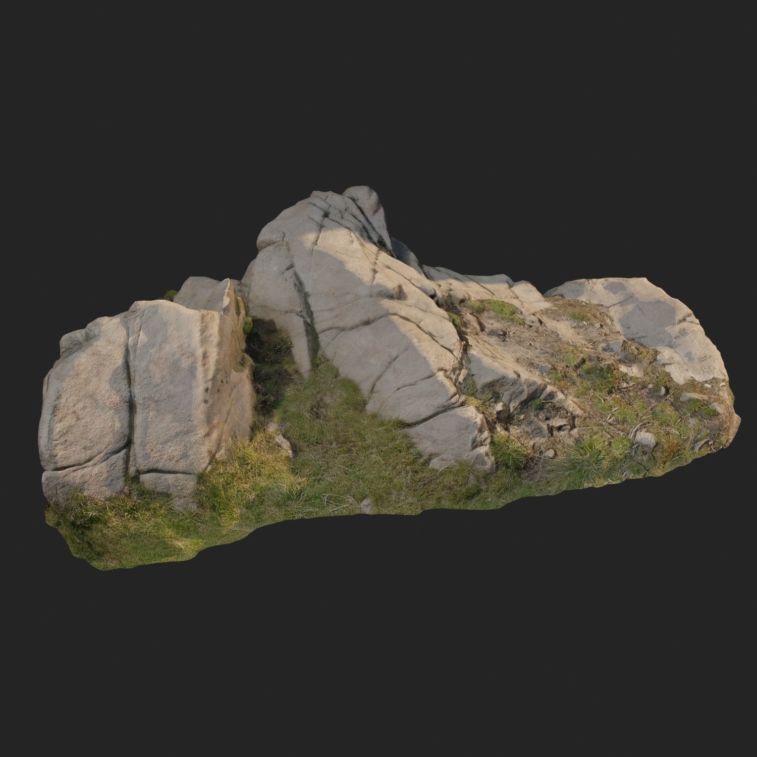 3d scanned nature stone 011 3D model_2