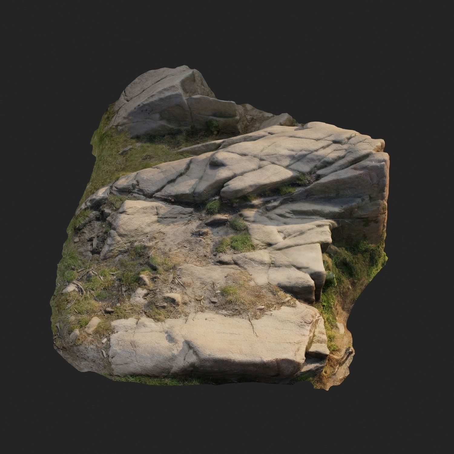 3d scanned nature stone 011 3D model_1