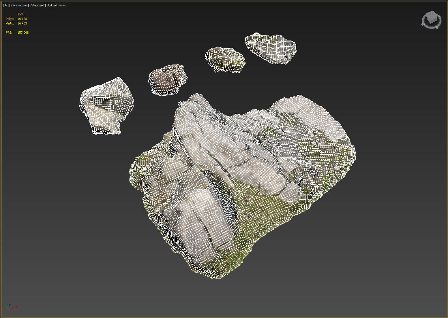 3d scanned nature stone 011 3D model_5