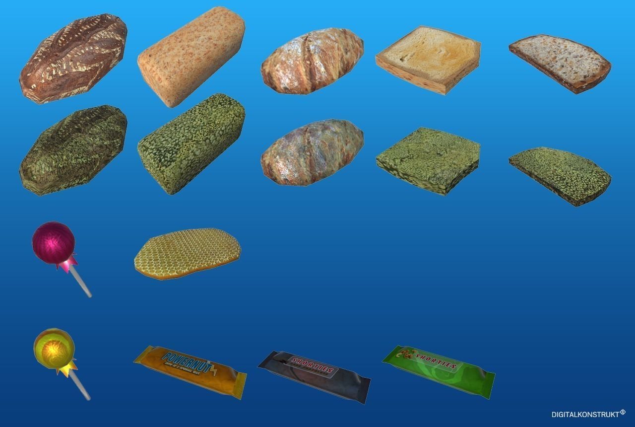 Food And Drink Package Low-poly 3D model_4