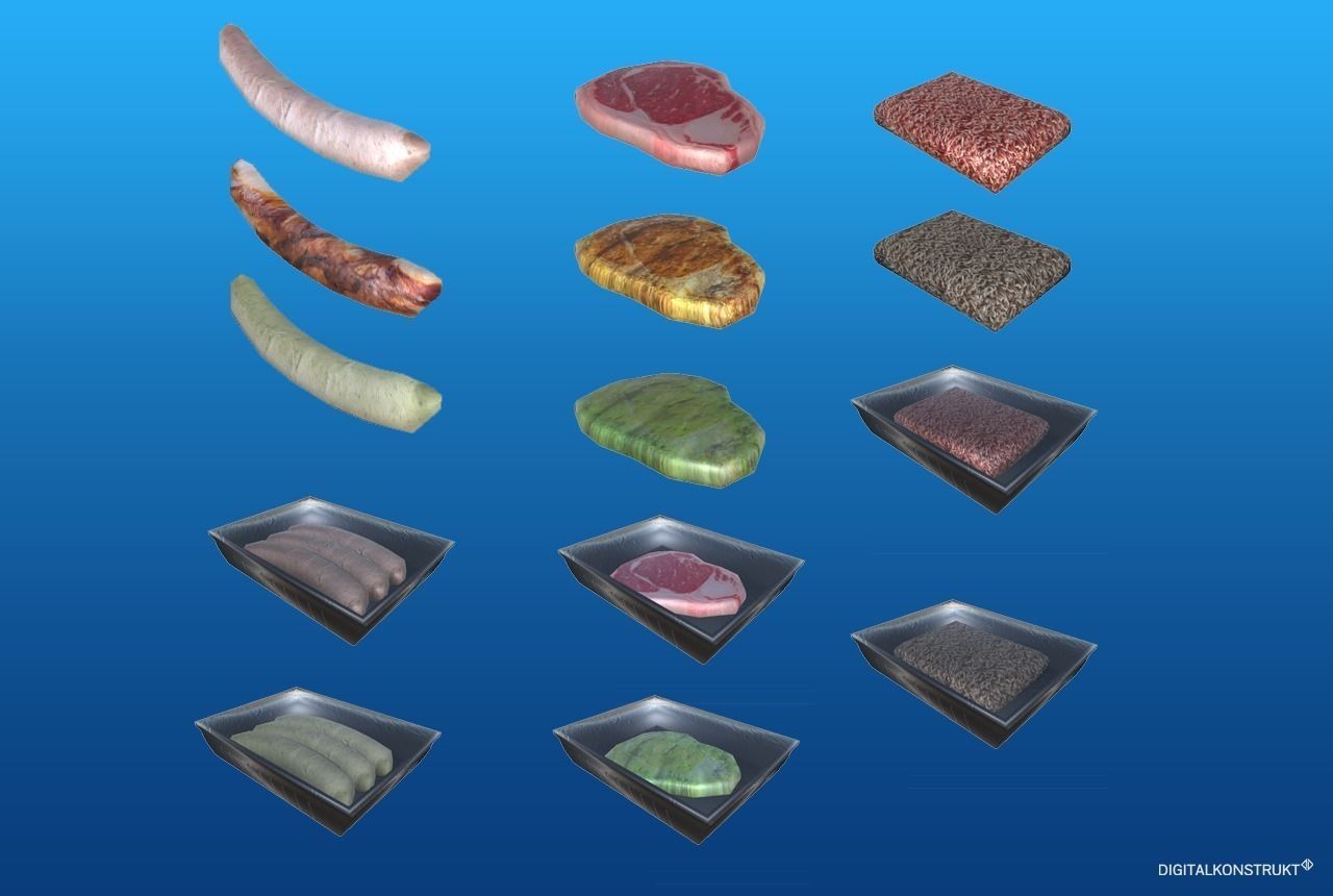 Food And Drink Package Low-poly 3D model_12