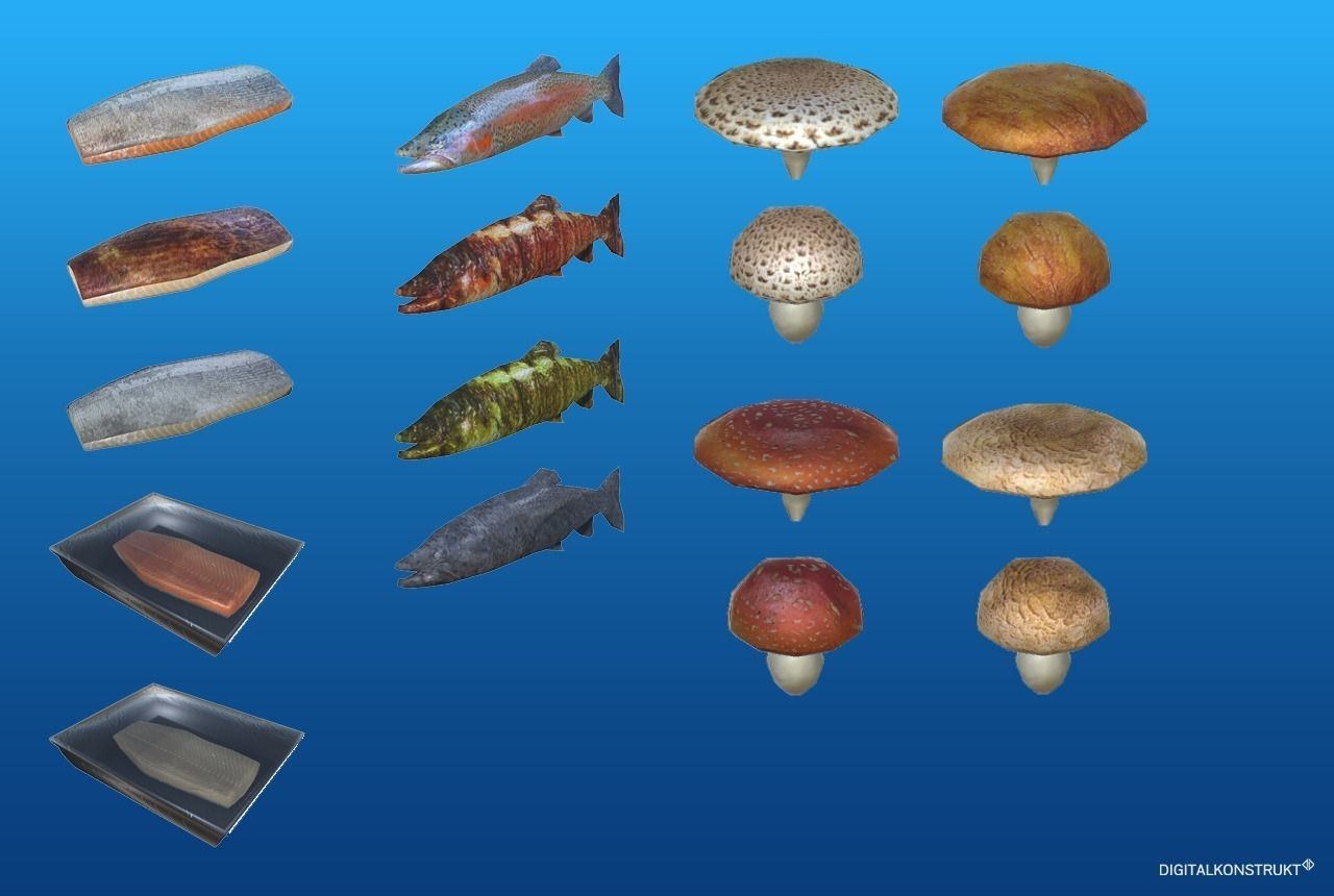 Food And Drink Package Low-poly 3D model_3