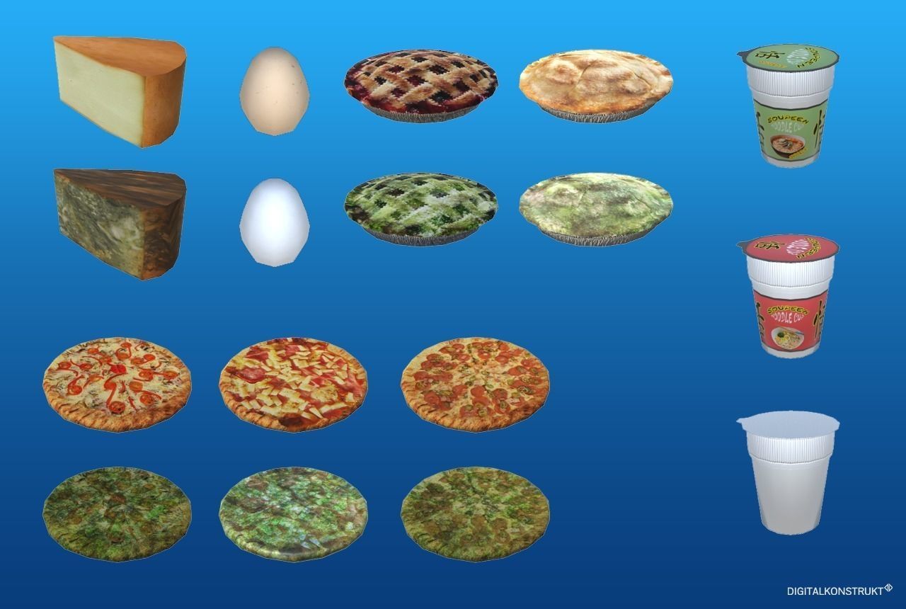 Food And Drink Package Low-poly 3D model_10