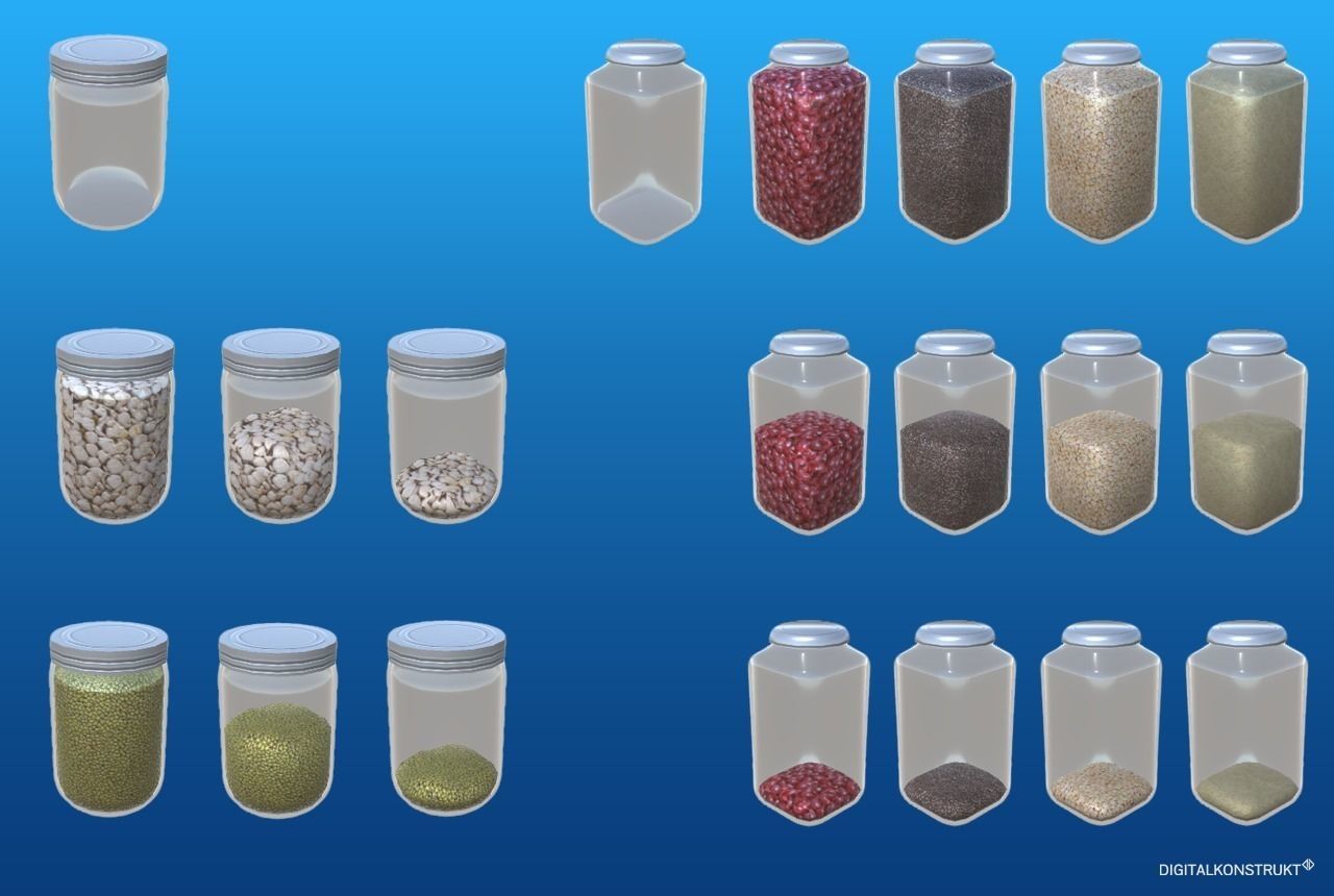 Food And Drink Package Low-poly 3D model_14