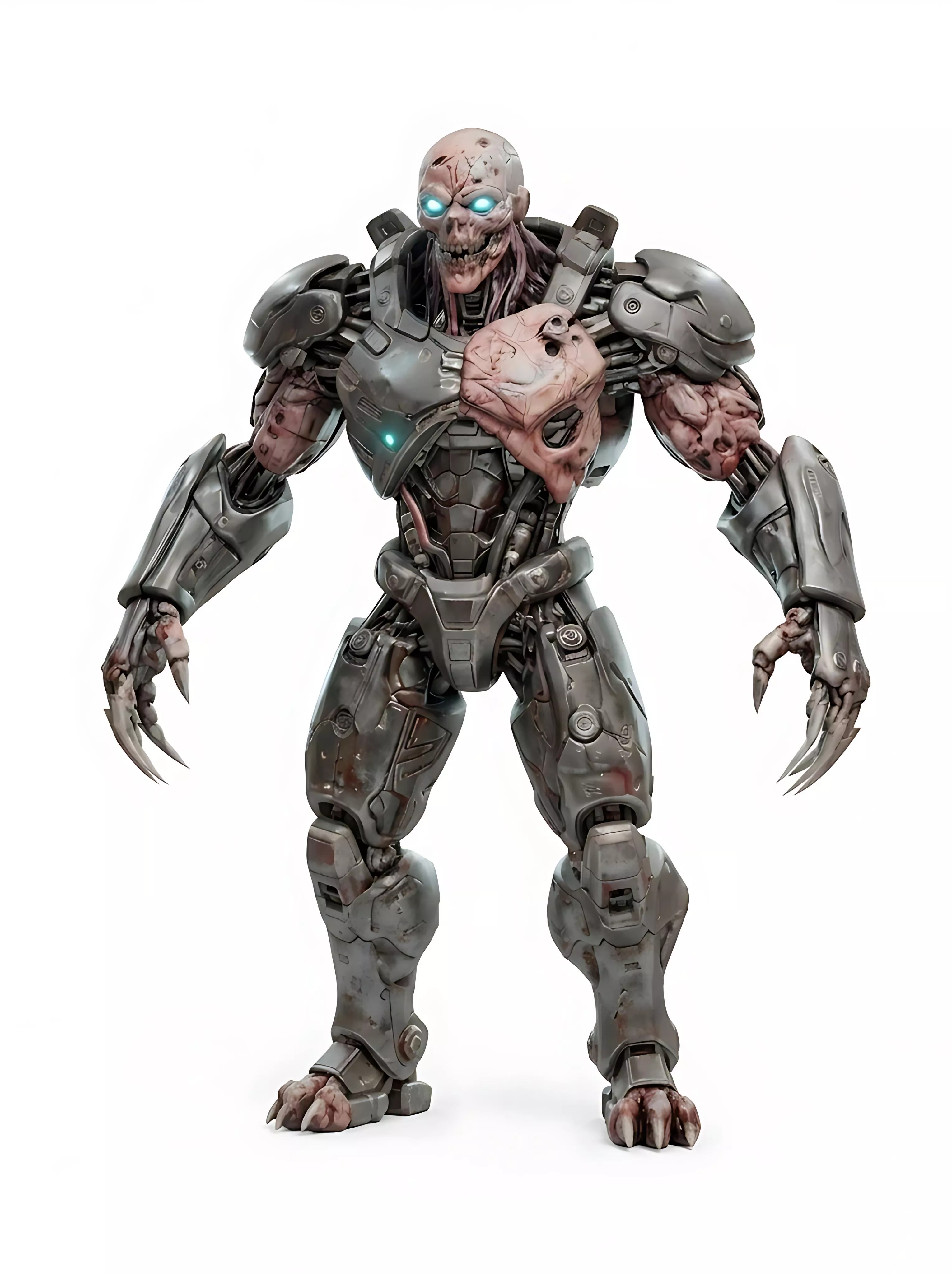 Cybernetic Alien Warrior Mechanical Creature Printable STL Model 3D print model