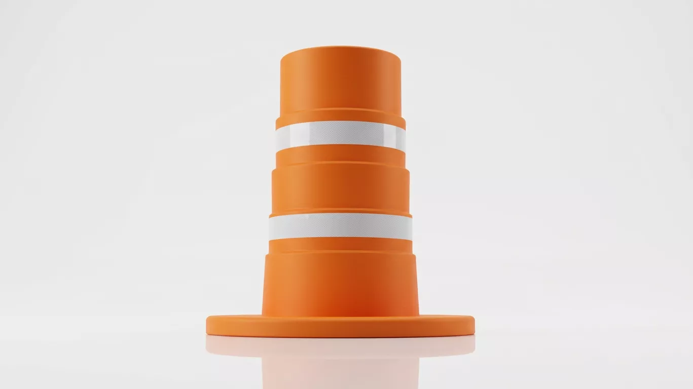 Traffic Cone 3D Model Decorative Road Cone 3D print model