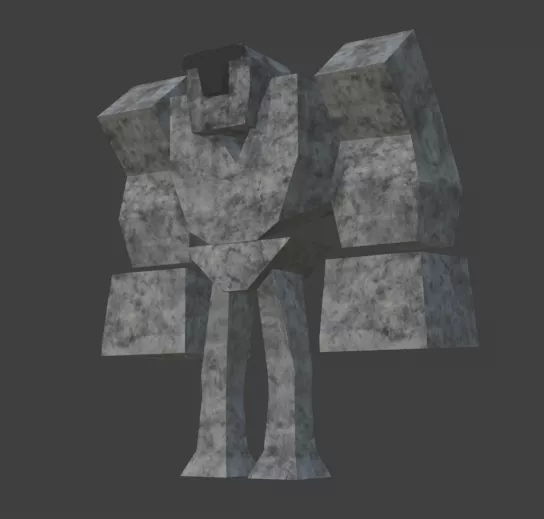 Stan - The Golem Free low-poly 3D model