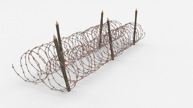 Barb Wire Obstacle 3D model