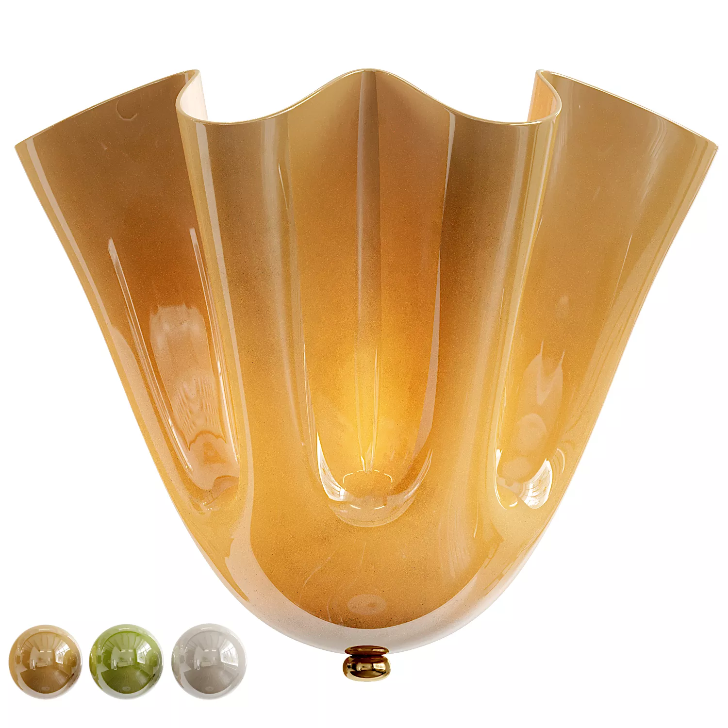 Bellina Floral Shaped Wall Lamp 3D model