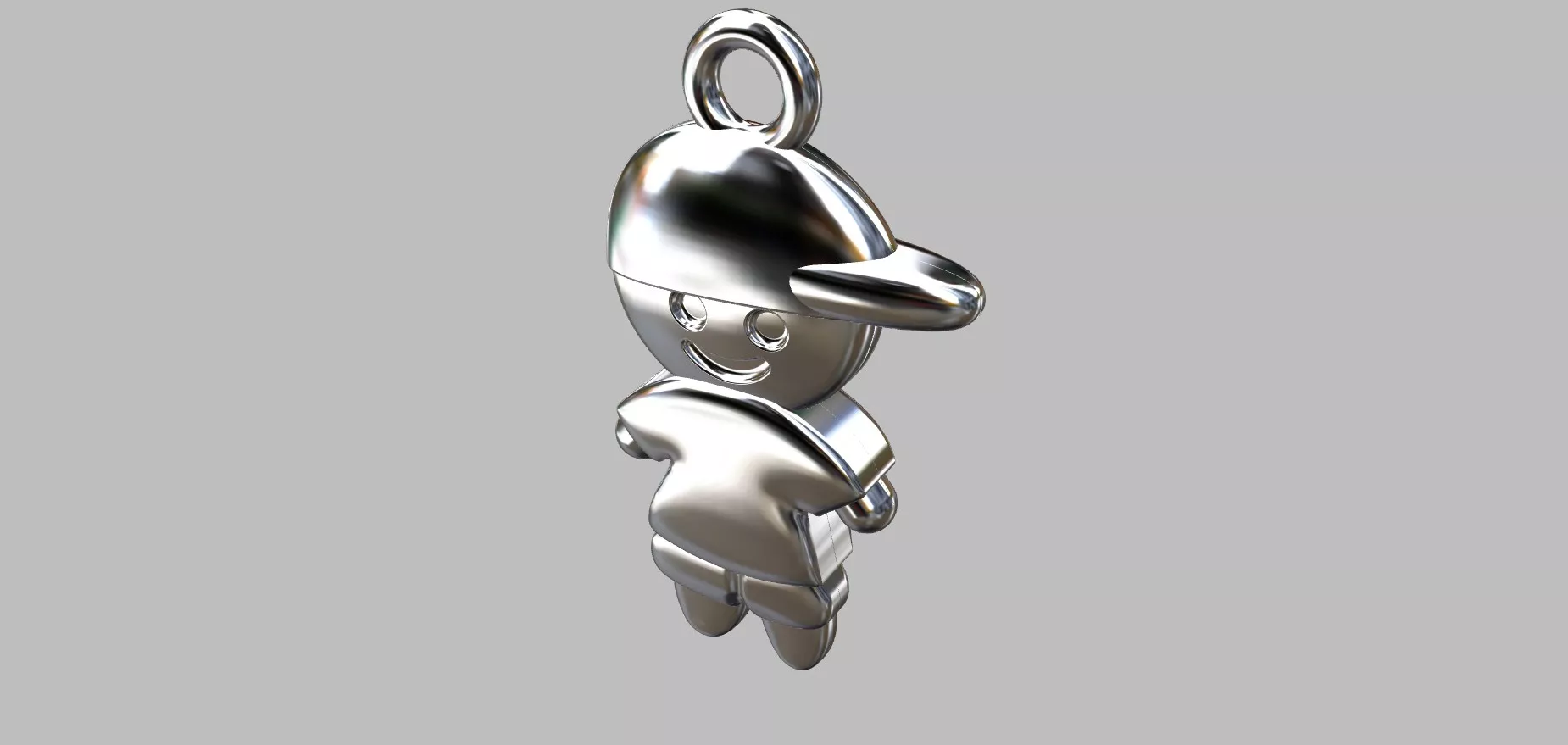 30mm Boy Pendant 3D print model
