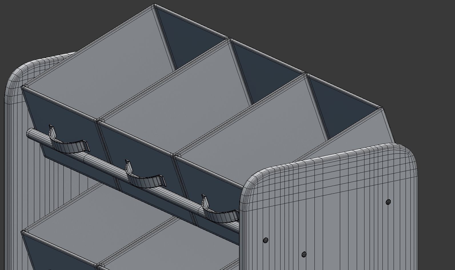 Kids Storage Box Shelf System -Boys 3D model_11