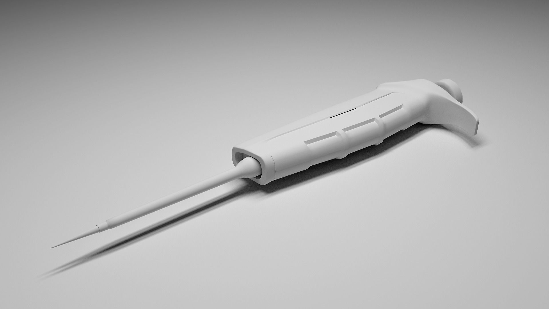 Micropipette medical tool 3D model_2