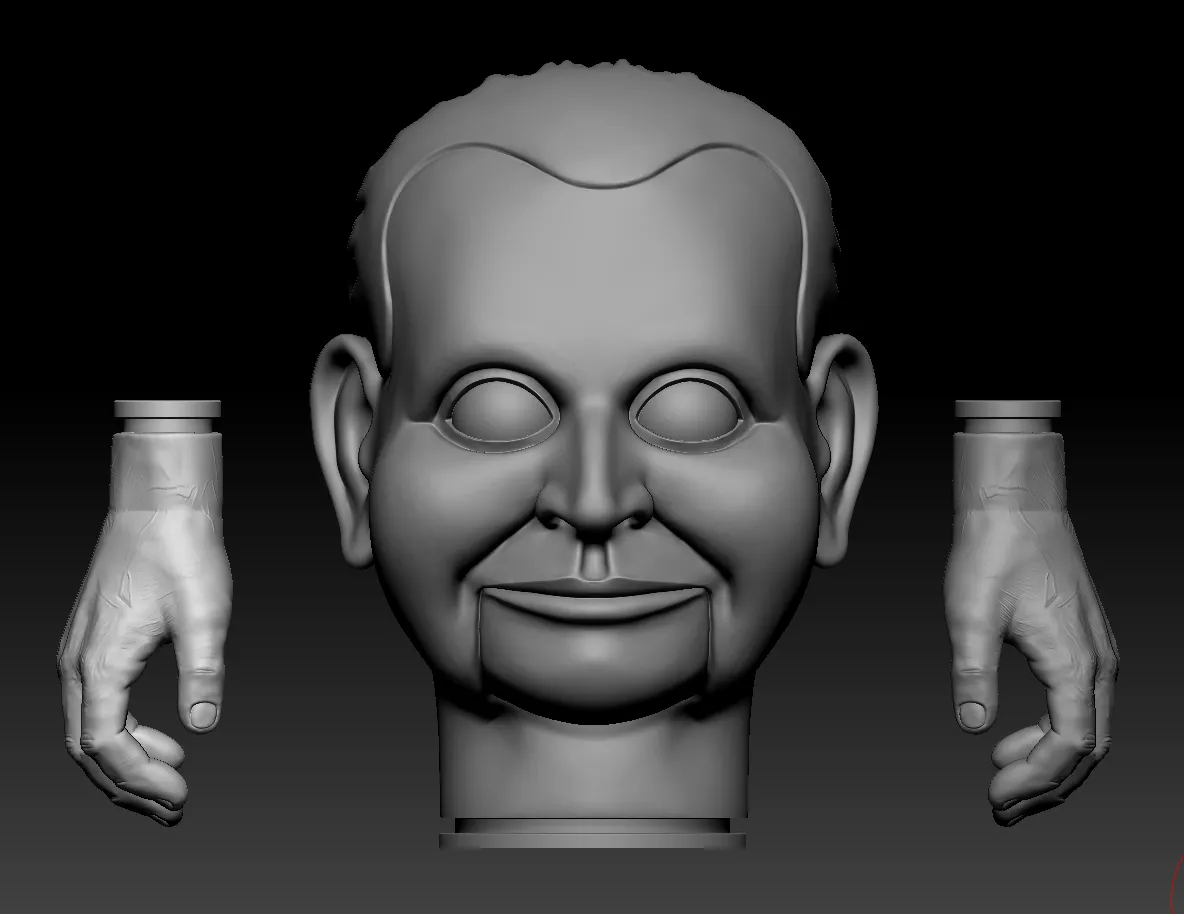 Billy Dead Silence Head and Hands 3D print model