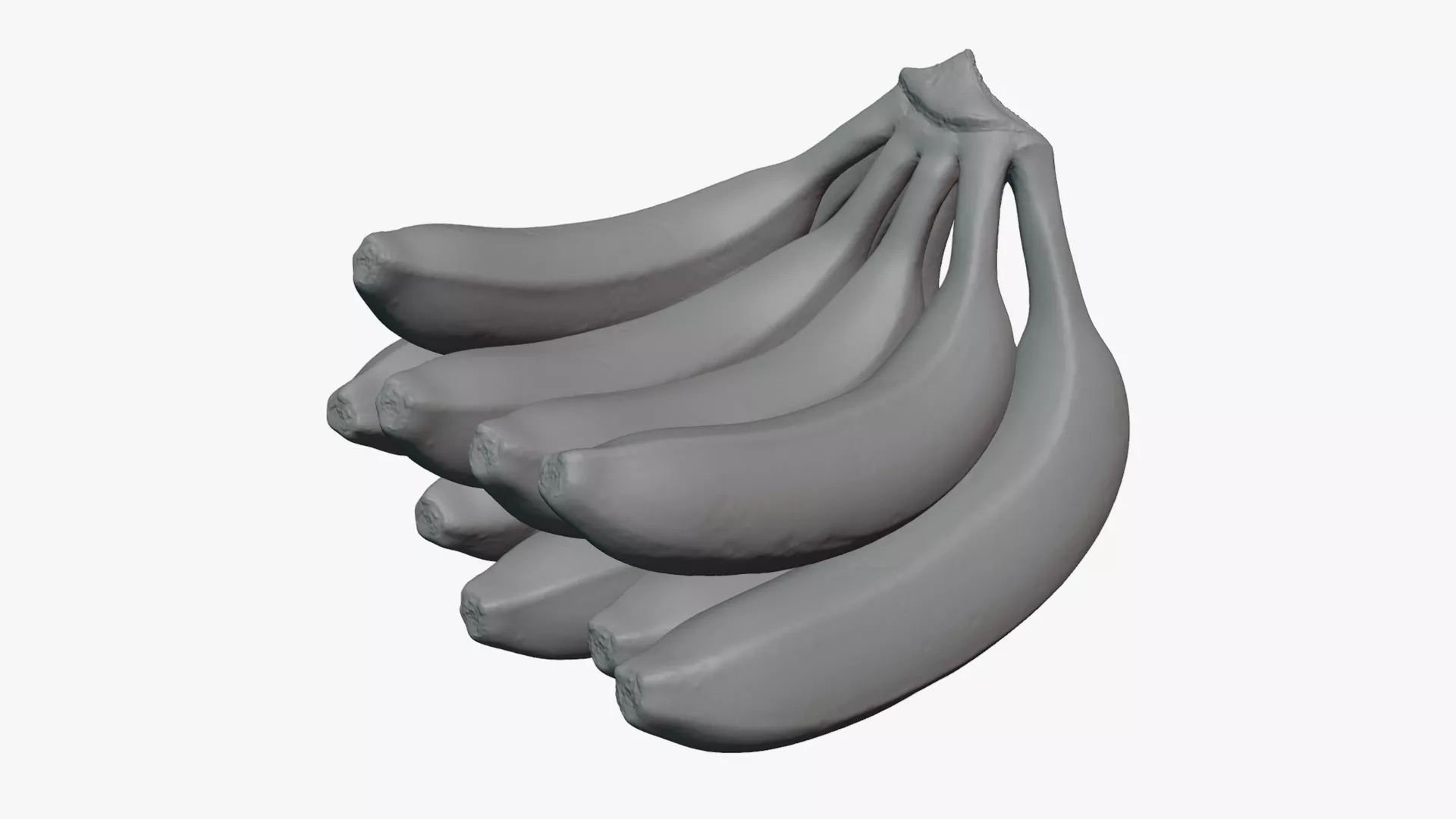 Fresh Banana Bunch - For 3D Print 3D print model