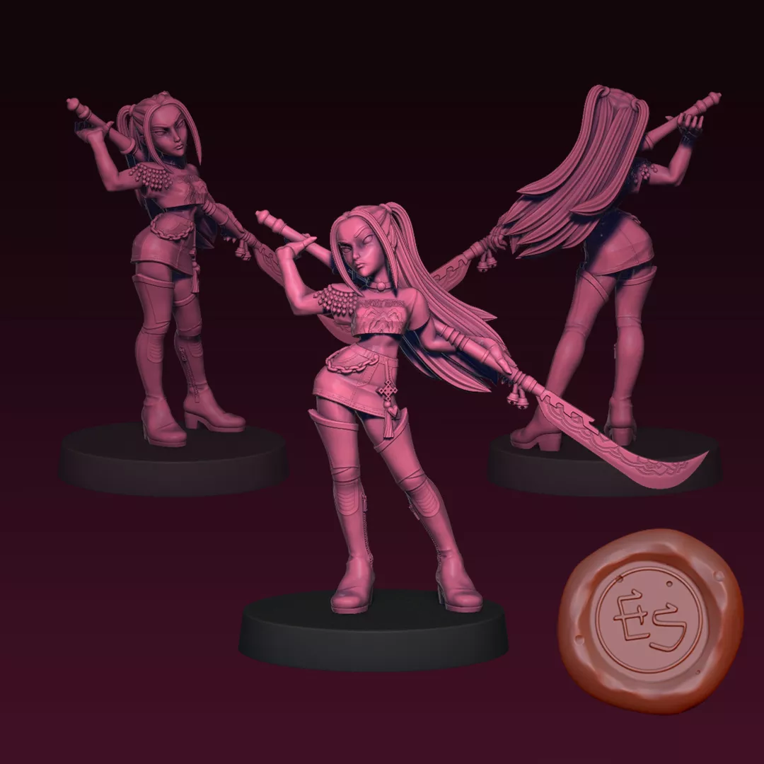 Mira - K-Pop Demon Hunters - 32mm Miniature 3D print model