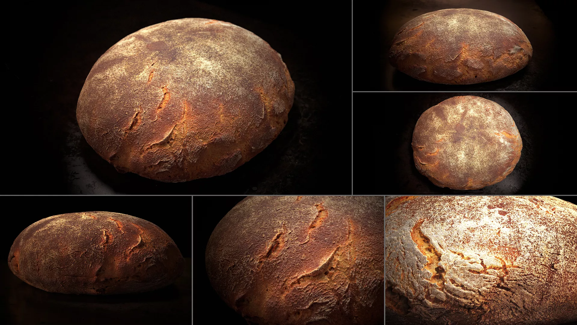 Photoreal Bread 3D Scan 02 3D model