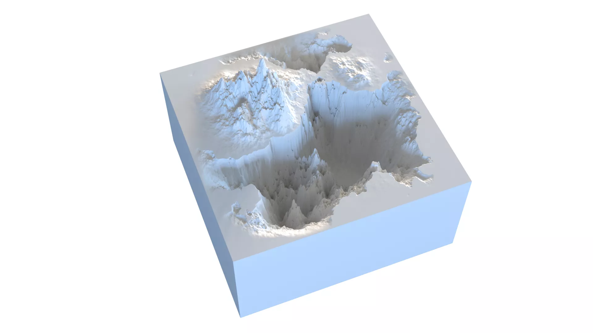 Lake landscape 3D print model