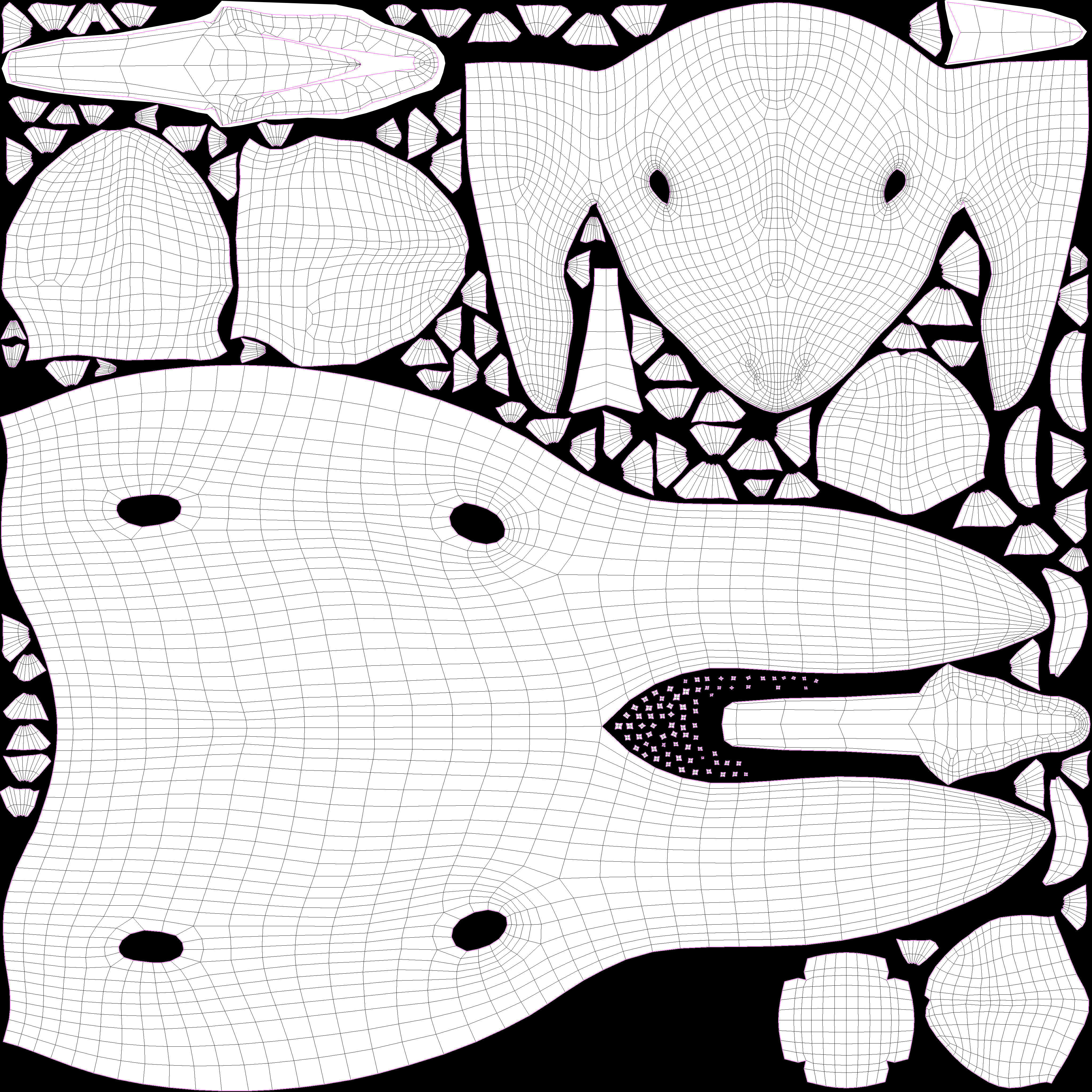 Mosasaurus Low-poly 3D model_30