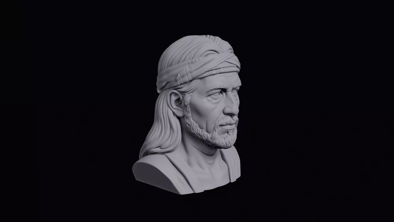 Guatemalan Man With Woven Headband Bust 3D print model