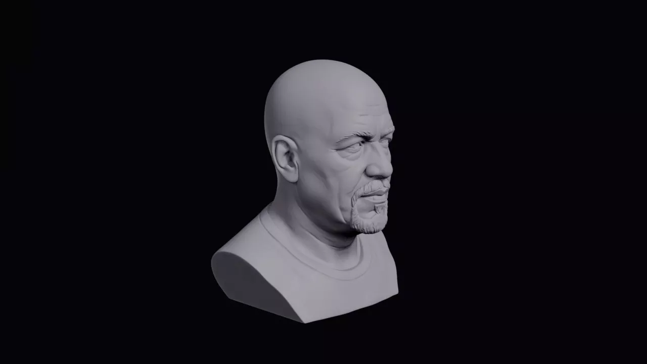 Dominican Man With Bald Crown Bust 3D print model