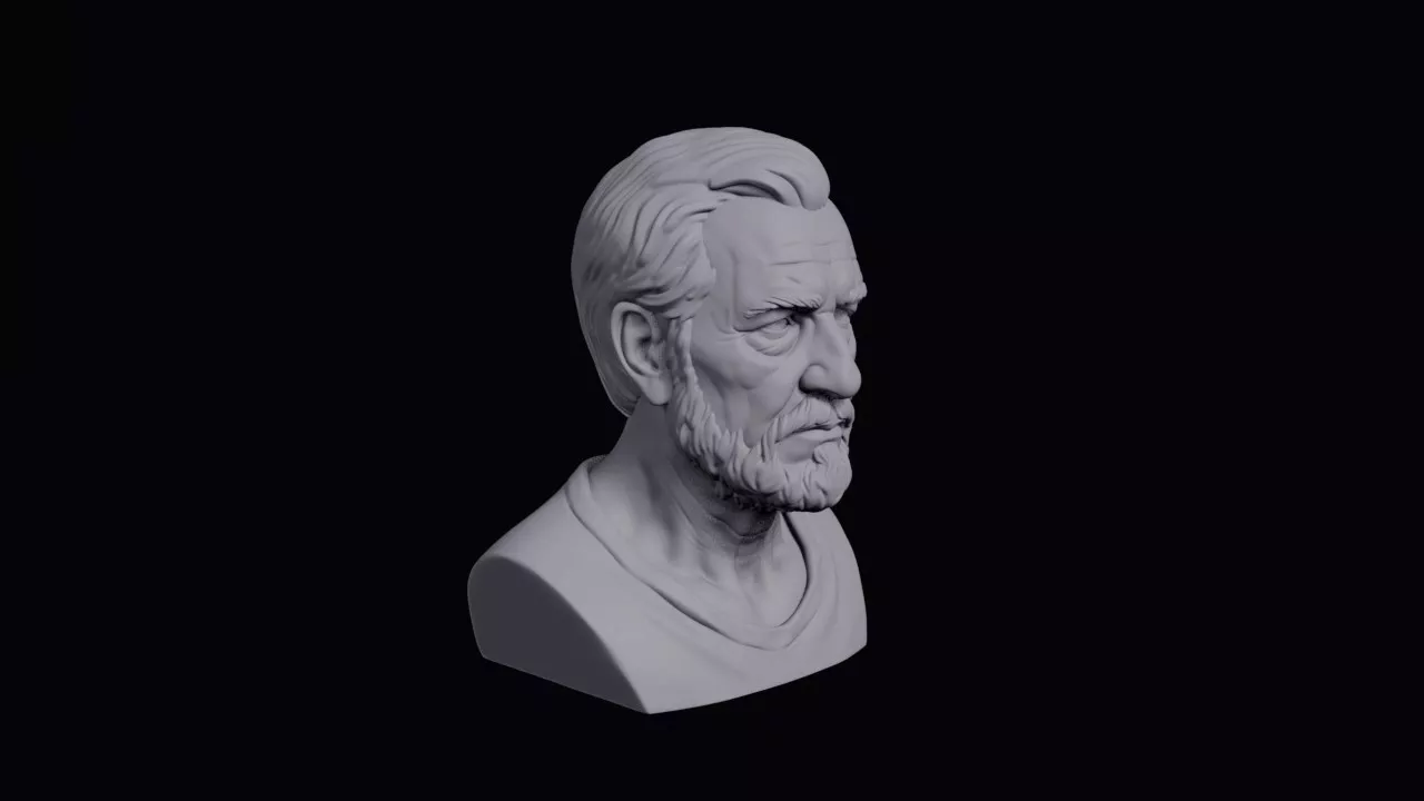 Cobbler With Forward Brow Bust 3D print model