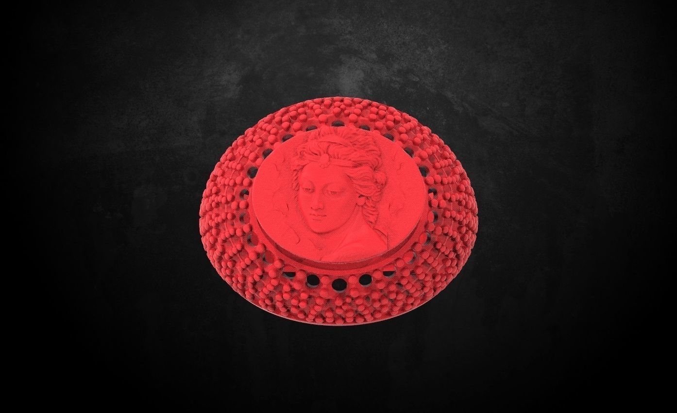 Ring with a madonna Many sizes 141 3D print model_8