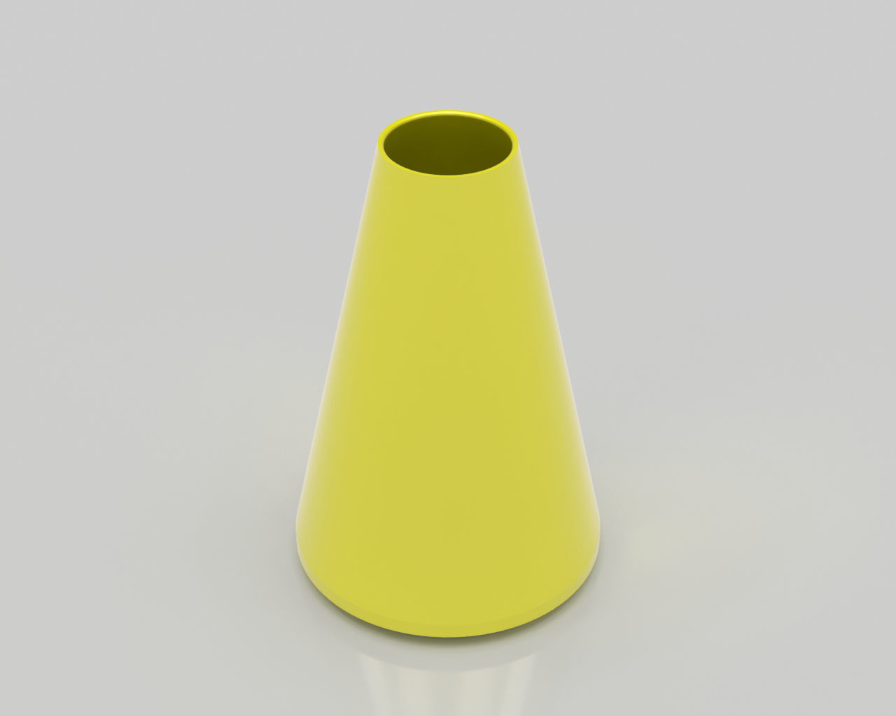 Flower vase Cone cylinder H150 Free 3D print model_2