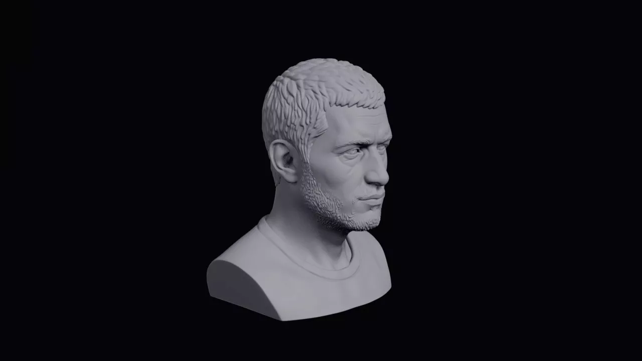 Young Ossetian Man With Square Jaw Bust 3D print model