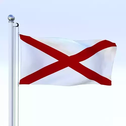 Animated Alabama Flag