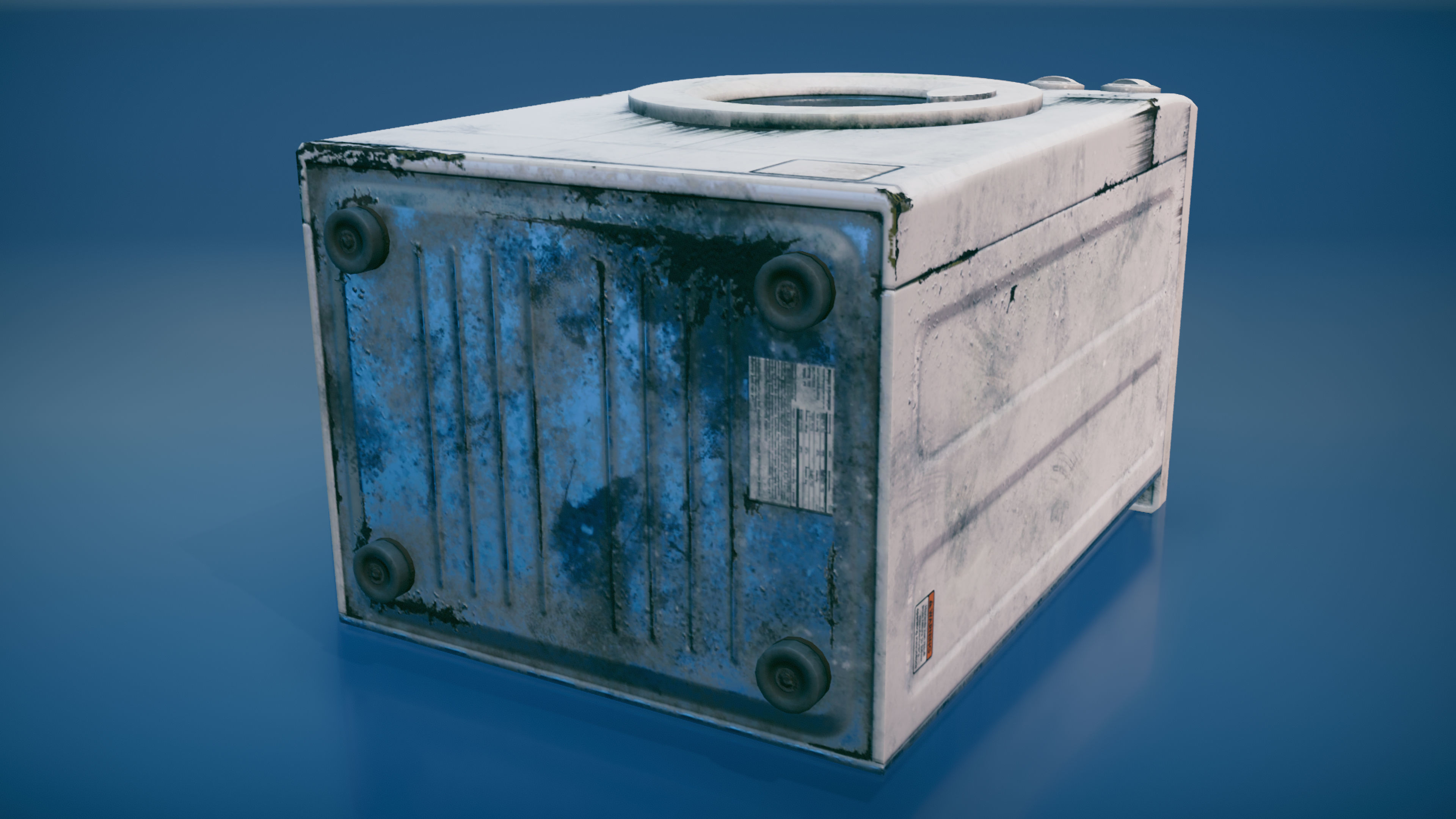 Modern washing machines Low-poly 3D model_11