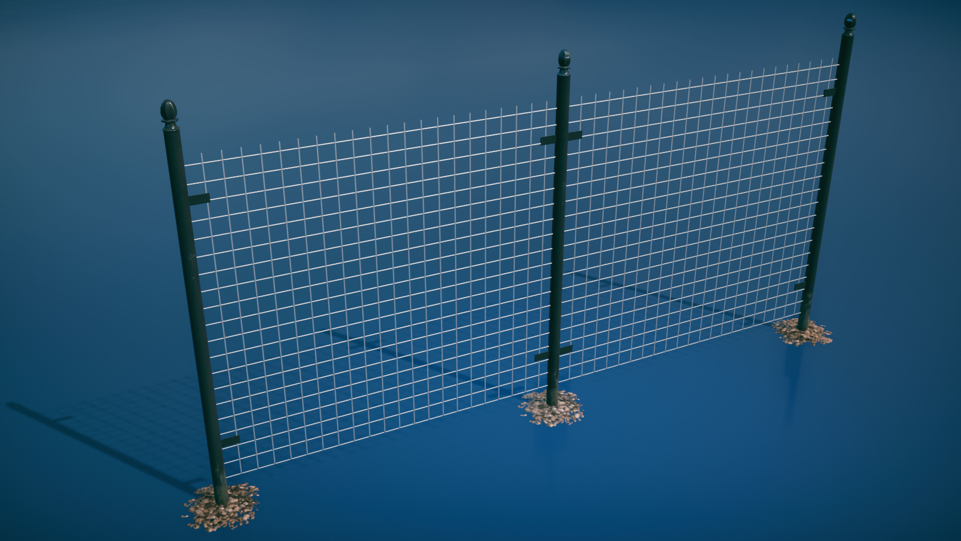 Fence Pack Low-poly 3D model_6