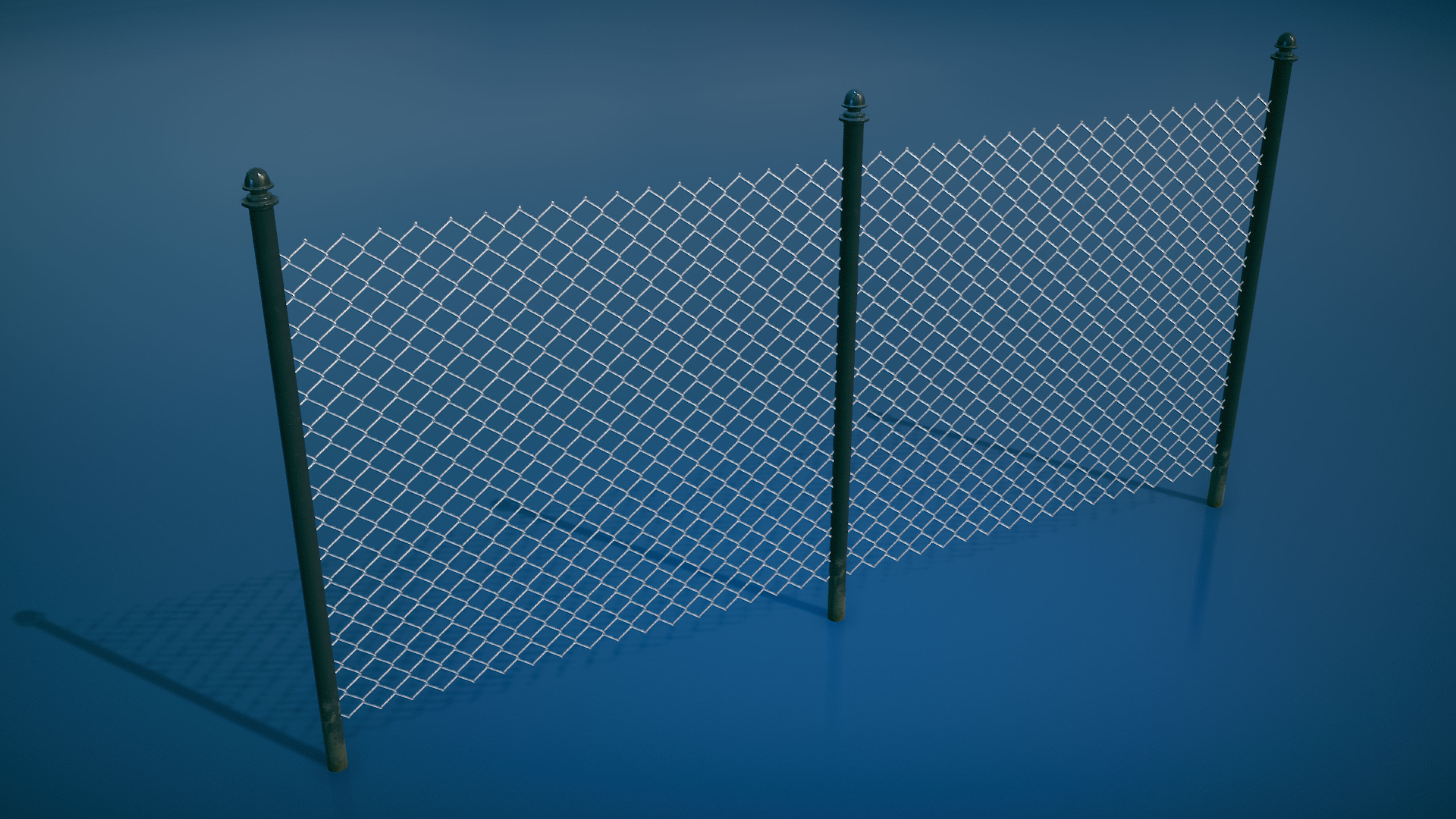 Fence Pack Low-poly 3D model_7