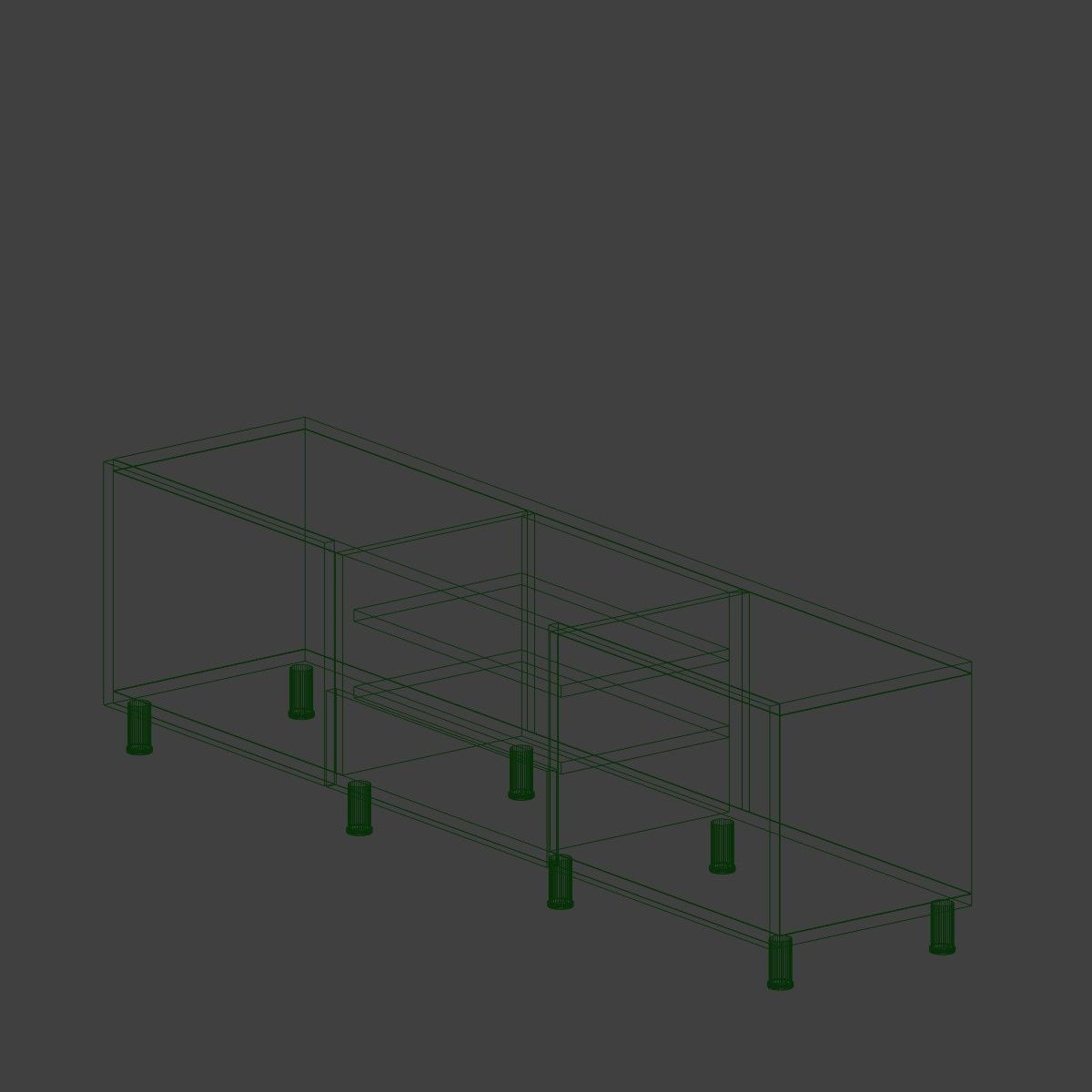 TV Cabinet Free 3D model_3