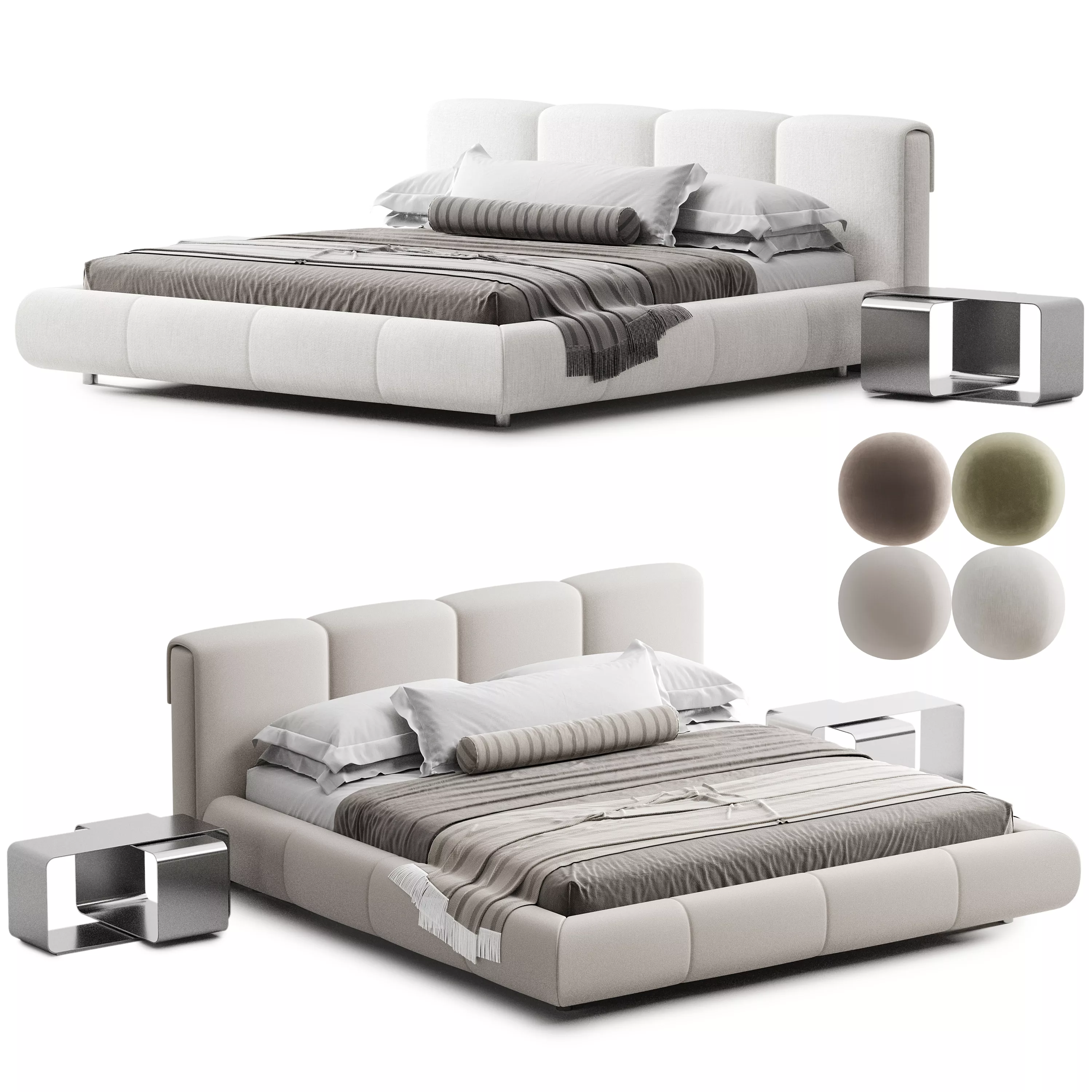 Ruffle Bed-2 3D model