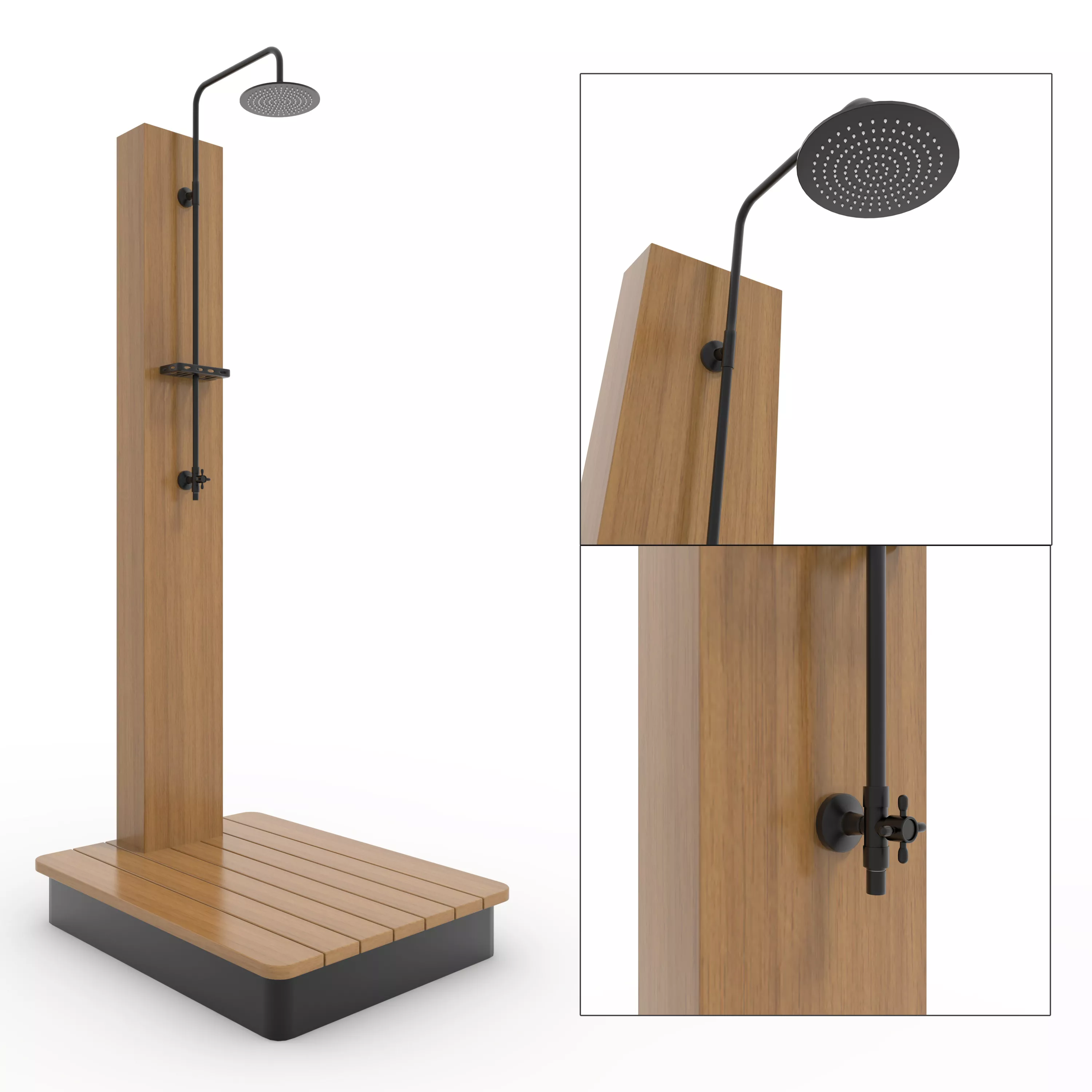 Outdoor Shower 08 3D model