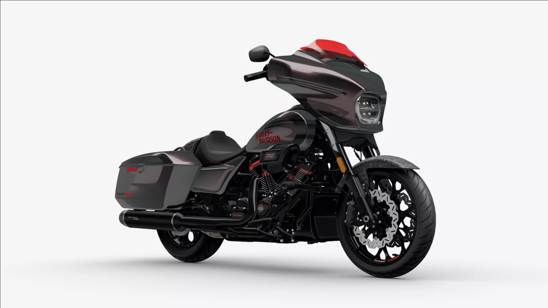 2026 Harley Davidson Street Glide CVO ST Custom Motorcycle Bike Low-poly 3D model