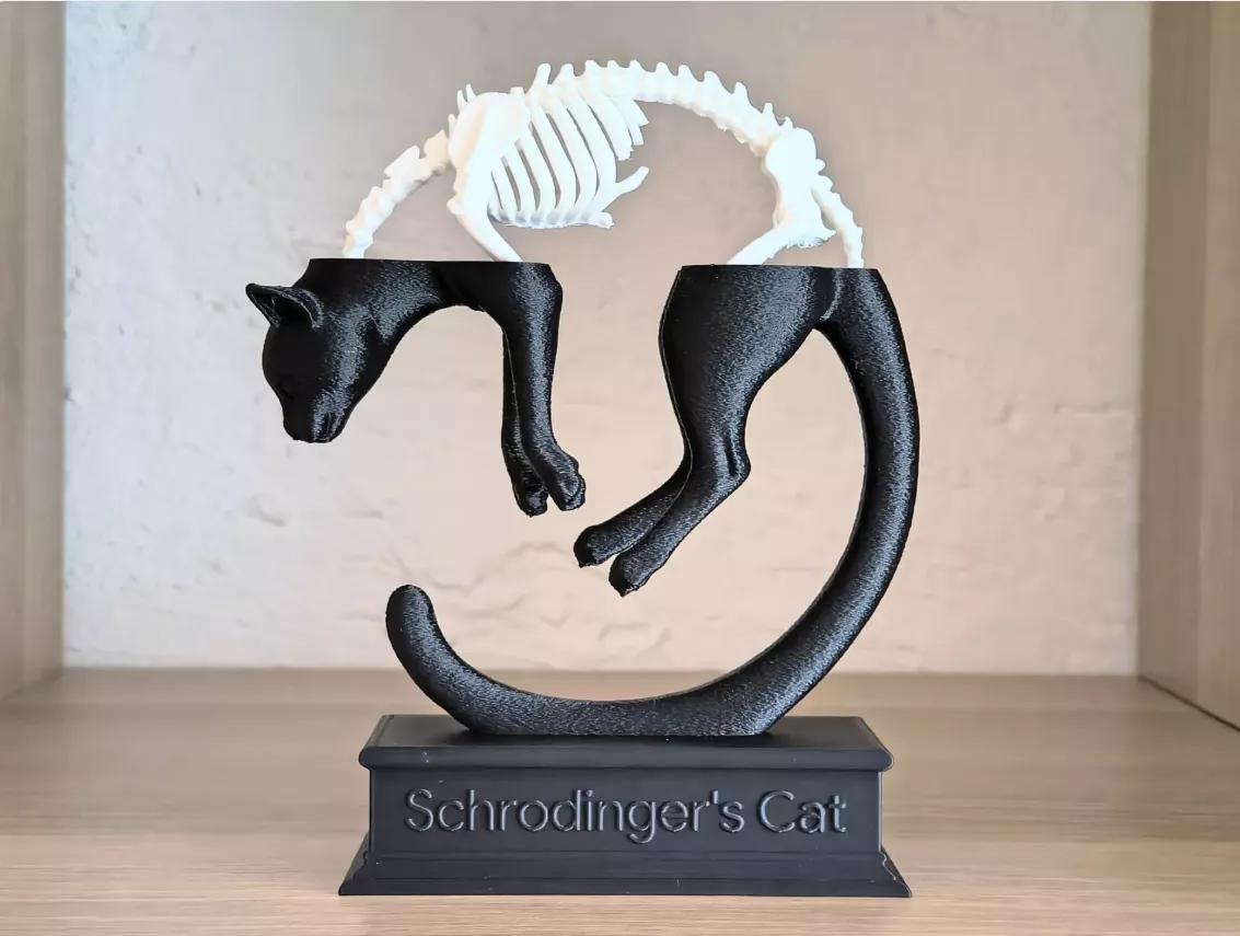 The Quantum Superposition Display Cat 3D print model