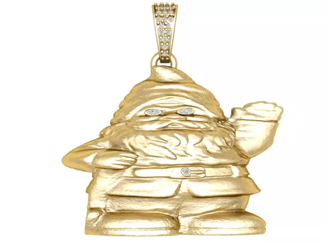Santa Claus 3D Printable Pendant 3D print model
