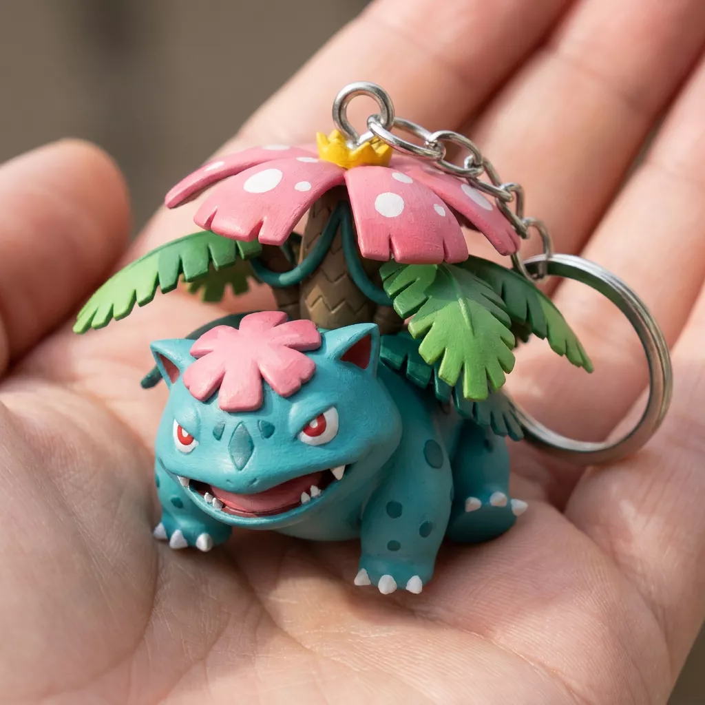 VENUSAUR POKEMON KEYCHAIN 3D PRINTABLE STL FILE 3D print model