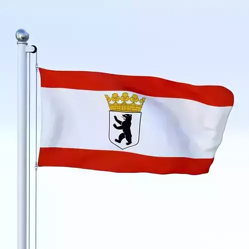 Animated Berlin German State Flag